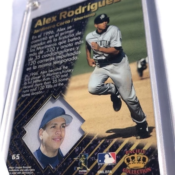 Alex Rodriguez 1997 Pacific Trading Cards Pacific Collection Open to offers - Picture 8 of 14
